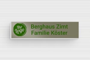 Briefkastenschild aus Aluminium - de-briefkasten-schild-alu-003-1 - 60 x 15 mm - bronze-vert - glue - de-briefkasten-schild-alu-003-1