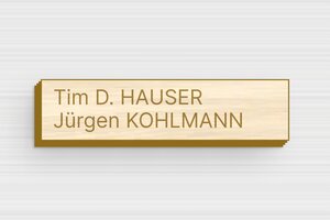 Briefkastenschild aus Holz - de-briefkasten-schild-holz-002-3 - 60 x 15 mm - erable - none - de-briefkasten-schild-holz-002-3