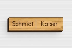 Briefkastenschilder aus Holz - Holz - 60 x 15 mm - bambou - glue - de-briefkasten-schild-holz-005-3