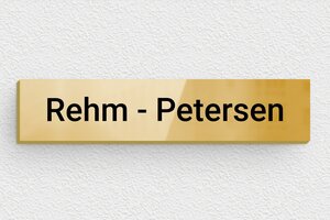 Briefkastenschild aus Messing - de-briefkasten-schild-messing-001-3 - 70 x 15 mm - poli-noir - none - de-briefkasten-schild-messing-001-3