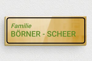 Briefkastenschild aus Messing - de-briefkasten-schild-messing-003-2 - 70 x 25 mm - poli - glue - de-briefkasten-schild-messing-003-2