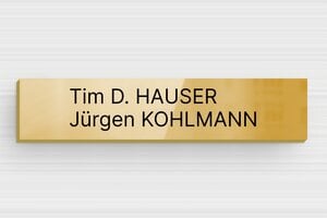 Klingelschilder - Messing - 70 x 15 mm - poli - glue - de-briefkasten-schild-messing-008-5