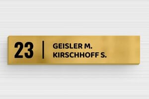 Briefkastenschilder aus Messing - Messing - 70 x 15 mm - brut - none - de-briefkasten-schild-messing-008-6