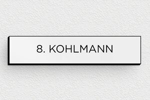 Briefkastenschild aus Preiswertes PVC - de-briefkasten-schild-pvc-001-1 - 70 x 15 mm - gris-noir - none - de-briefkasten-schild-pvc-001-1