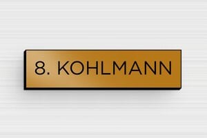 Briefkastenschild aus PVC - PVC - 60 x 15 mm - or-noir - glue - de-briefkasten-schild-pvc-011-24