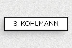 Briefkastenschild aus PVC - PVC - 70 x 15 mm - blanc-noir - none - de-briefkasten-schild-pvc-011-39