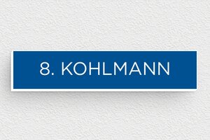 Briefkastenschild aus PVC - PVC - 70 x 15 mm - bleu-blanc - none - de-briefkasten-schild-pvc-011-51