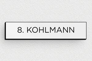 Briefkastenschild aus PVC - PVC - 70 x 15 mm - gris-noir - none - de-briefkasten-schild-pvc-011-6