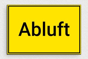 Hinweisschilder - de-buro-hinweis-schild-001-5 - 150 x 100 mm - jaune-noir - glue - de-buro-hinweis-schild-001-5