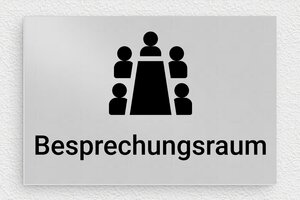 Büroschilder - Aluminiumschild für den Besprechungsraum - 150 x 100 mm - Aluminium - anodise - glue - de-buro-schild-besprechungsraum-002-3