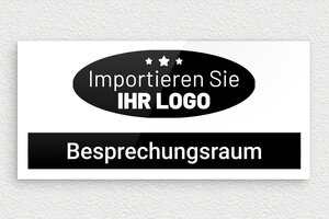 Büroschilder - de-buro-tur-schild-quadri-01-5 - 210 x 100 mm - custom - glue - de-buro-tur-schild-quadri-01-5