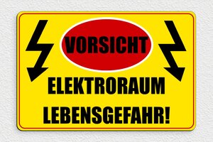 Elektroschilder - Gefahrenschild 'Nicht bedienen' - 300 x 200 mm - PVC - custom - glue - de-elektro-schild-001-4