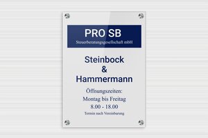 Firmenschilder - de-firmen-schild-001-4 - 250 x 350 mm - custom - screws-spacer-large - de-firmen-schild-001-4