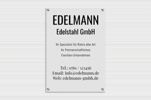 Firmenschilder - de-firmen-schild-002-4 - 350 x 500 mm - custom - screws-spacer-large - de-firmen-schild-002-4