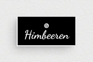 Gartenschilder - de-garten-schild-001-2 - 50 x 25 mm - noir-blanc - holes-only - de-garten-schild-001-2