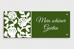 Gartenschilder - de-garten-schild-002-1 - 300 x 120 mm - custom - screws - de-garten-schild-002-1