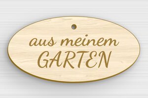 Gartenschilder - de-garten-schild-003-1 - 100 x 50 mm - erable - holes-only - de-garten-schild-003-1