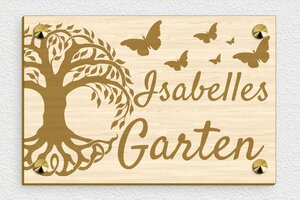 Gartenschilder - de-garten-schild-baum-001-1 - 210 x 140 mm - erable - screws-caps - de-garten-schild-baum-001-1