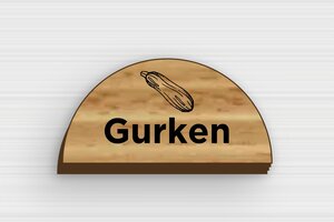 Gartenschilder aus holz - de-garten-schild-holz-001-5 - 50 x 25 mm - chene - glue - de-garten-schild-holz-001-5