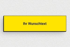 Gelbes Schild - de-gelbe-farbe-schild-001-1 - 100 x 25 mm - jaune-noir - none - de-gelbe-farbe-schild-001-1