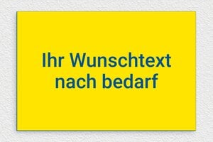 Gelbes Schild - de-gelbe-farbe-schild-002-2 - 300 x 200 mm - jaune-bleu - none - de-gelbe-farbe-schild-002-2