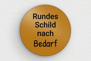 Goldenes Schild - de-gold-farbe-schild-001-3 - 120 x 120 mm - or-noir - none - de-gold-farbe-schild-001-3