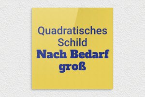 Goldenes Schild - de-gold-farbe-schild-002-4 - 300 x 300 mm - or-clair-bleu - none - de-gold-farbe-schild-002-4