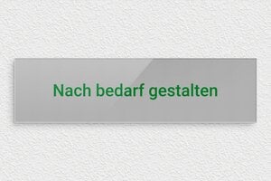 Graues Schild - de-grau-farbe-schild-002-2 - 300 x 80 mm - gris-vert - none - de-grau-farbe-schild-002-2