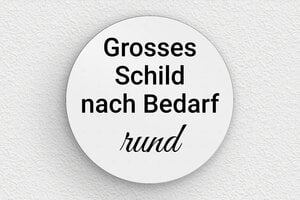 Schild nach Form - de-grosses-schild-006-3 - 300 x 300 mm - gris-noir - none - de-grosses-schild-006-3