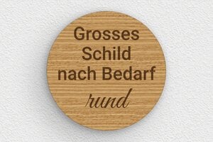 Schild nach Größe - de-grosses-schild-006-4 - 300 x 300 mm - chene - none - de-grosses-schild-006-4