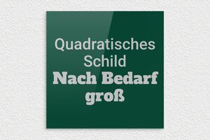 Schild nach Farbe - de-grun-farbe-schild-002-4 - 300 x 300 mm - vert-argent - none - de-grun-farbe-schild-002-4