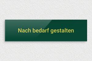 Schild nach Farbe - de-grun-farbe-schild-003-5 - 300 x 80 mm - vert-jaune - none - de-grun-farbe-schild-003-5