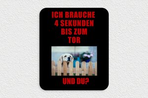 Hundeschilder - de-hunde-schild-002-4 - 250 x 300 mm - custom - glue - de-hunde-schild-002-4