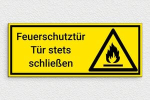 Schild pro branche - de-industrie-schild-001-1 - 250 x 100 mm - jaune-noir - glue - de-industrie-schild-001-1