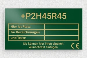 Kennzeichnungsschilder - de-kenn-zeichen-schild-004-1 - 150 x 80 mm - vert-or - glue - de-kenn-zeichen-schild-004-1