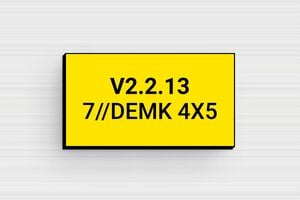 Kennzeichnungsschilder - Schild 'Bitte klingeln' - 45 x 25 mm - PVC - jaune-noir - magnetic - de-kenn-zeichen-schild-004-2