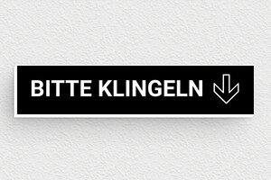 Klingelschild - Klingelschild - 70 x 15 mm - PVC - noir-blanc - glue - de-klingel-schild-007-1