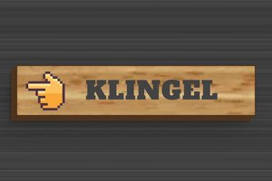 Klingelschild holz - Klingelschild - 70 x 15 mm - Holz - chene - glue - de-klingel-schild-holz-001-4