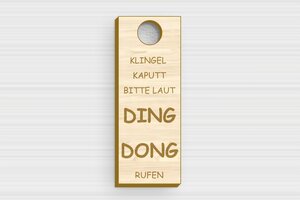 Klingelschild holz - de-klingel-schild-holz-003-5 - 30 x 80 mm - erable - holes-only - de-klingel-schild-holz-003-5