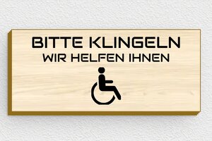 Klingelschild holz - de-klingel-schild-holz-004-3 - 80 x 35 mm - erable - none - de-klingel-schild-holz-004-3