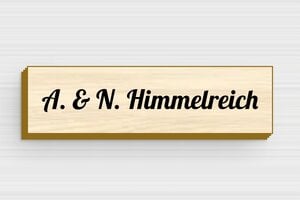 Klingelschilder - Holz - 65 x 18 mm - erable - glue - de-klingel-schild-holz-005-3