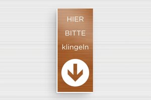 Klingelschild plastik - de-klingel-schild-plastik-001-2 - 30 x 70 mm - poirier-blanc - none - de-klingel-schild-plastik-001-2