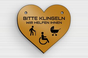 Klingelschild plastik - de-klingel-schild-plastik-004-3 - 80 x 74 mm - or-noir - holes-only - de-klingel-schild-plastik-004-3