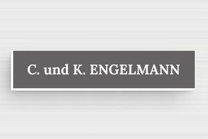 Klingelschild selbstklebend - de-klingel-schild-selbstklebend-001-4 - 70 x 15 mm - gris-souris-blanc - glue - de-klingel-schild-selbstklebend-001-4