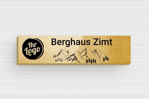 Klingelschild selbstklebend - de-klingel-schild-selbstklebend-004-4 - 60 x 15 mm - poli-noir - glue - de-klingel-schild-selbstklebend-004-4