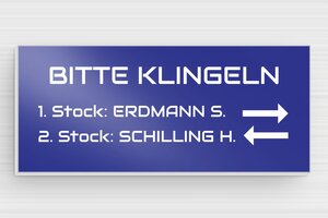 Schild nach Material - de-klingel-schild-zwei-namen-002-5 - 80 x 35 mm - bleu - glue - de-klingel-schild-zwei-namen-002-5