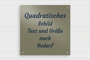 Aluminium schilder - de-material-alu-schild-001-5 - 150 x 150 mm - bronze-bleu - holes-only - de-material-alu-schild-001-5