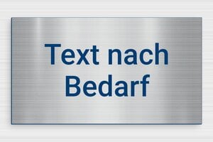 Edelstahlschilder - de-material-schild-edelstahl-001-3 - 250 x 140 mm - acier-bleu - glue - de-material-schild-edelstahl-001-3