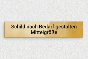 Schild nach Größe - de-mittleres-schild-001-5 - 200 x 40 mm - poli - none - de-mittleres-schild-001-5