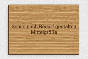 Schild nach Größe - de-mittleres-schild-003-2 - 200 x 140 mm - chene - none - de-mittleres-schild-003-2